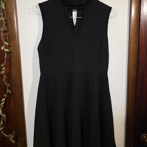 Elegant Black Sleeveless Mini Dress